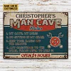 Personalized Names：Auto Mechanic Garage Man Cave Rules - Vintage Metal Tin Signs/Wooden Signs