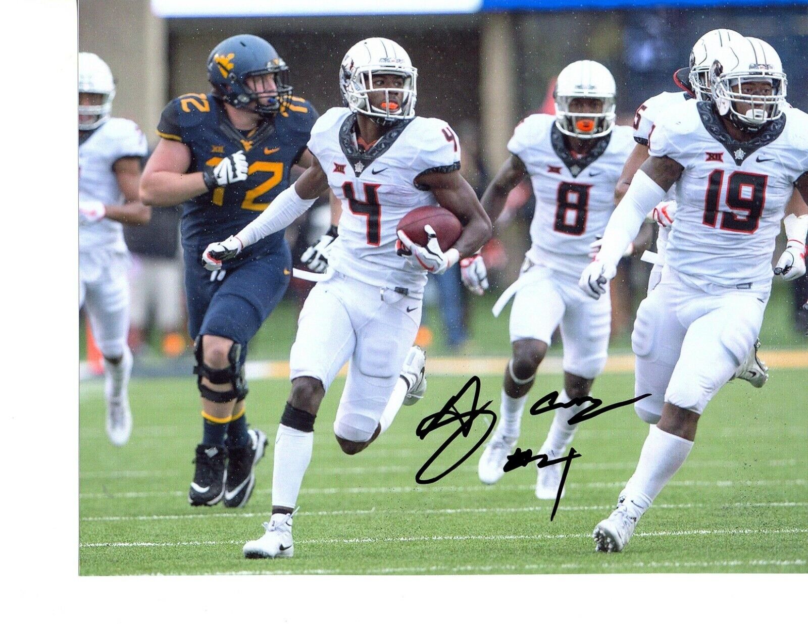 AJ Green Oklahoma State Cowboys signed autographed 8x10 football Photo Poster painting A.J.