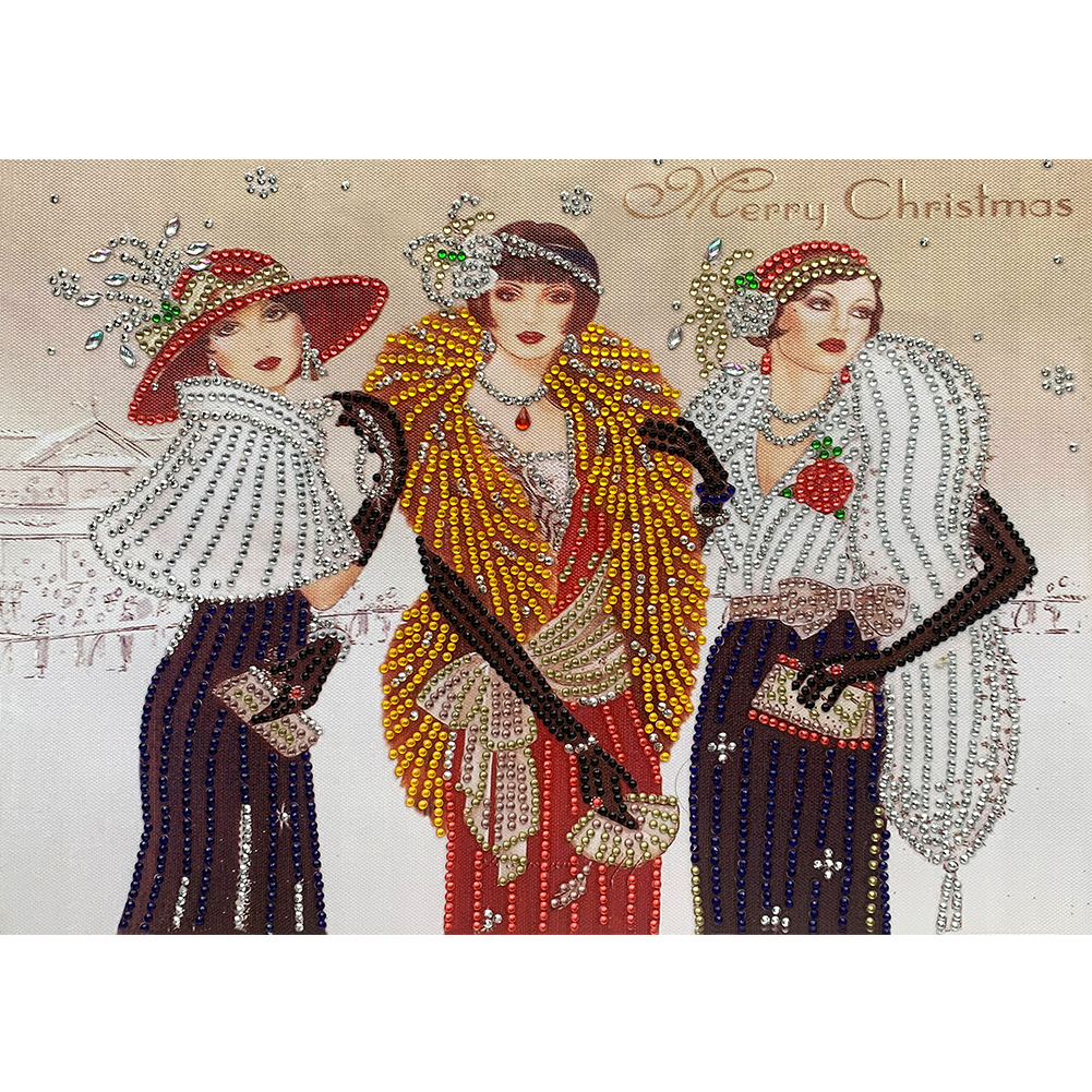 

40*30CM - Special Shaped Diamond Painting - Elegant Lady, 501 Original