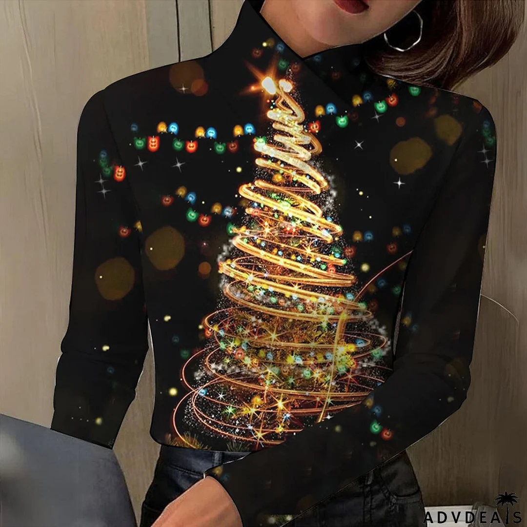 Modern Black Long Sleeve Top