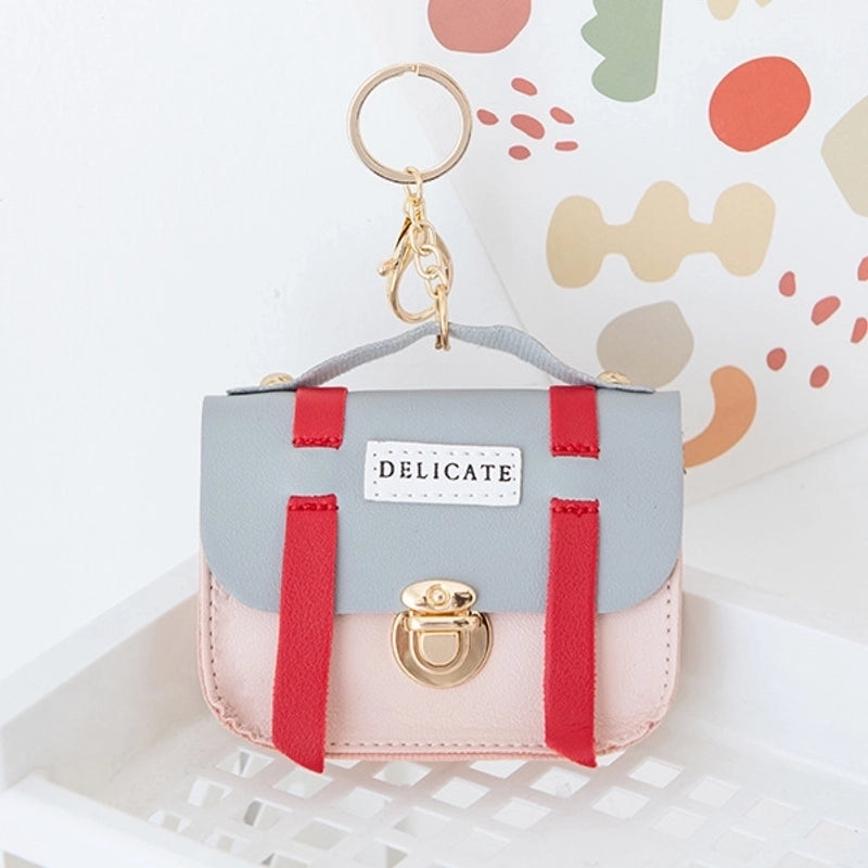 Women’s Solid Color Pu Leather Lock Clasp Coin Purses
