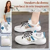 Gioiacombo&trade; Scarpe sportive casual in mesh traspirante da donna