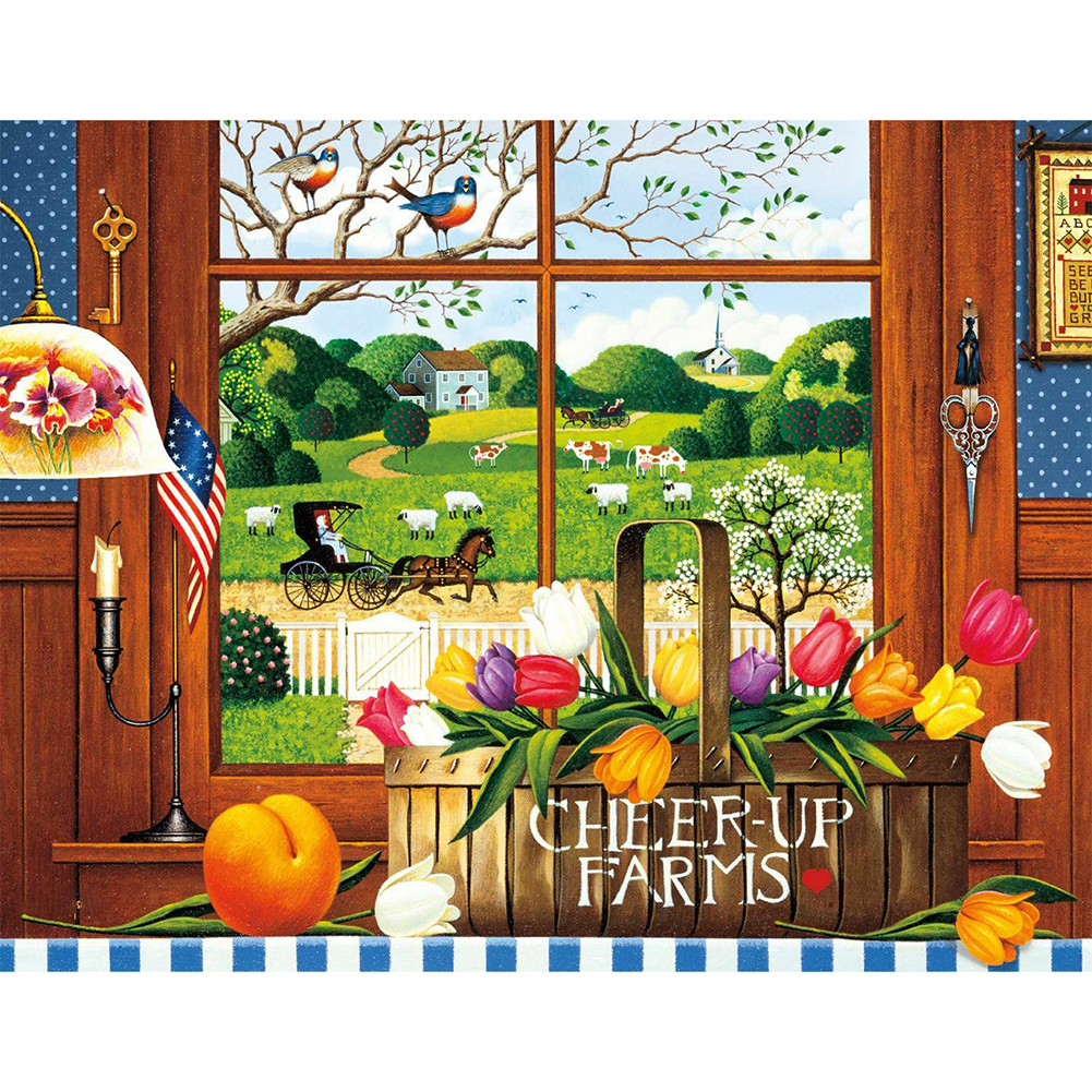 

Home Street View - Round Drill Diamond Painting - 50*40CM, 501 Original