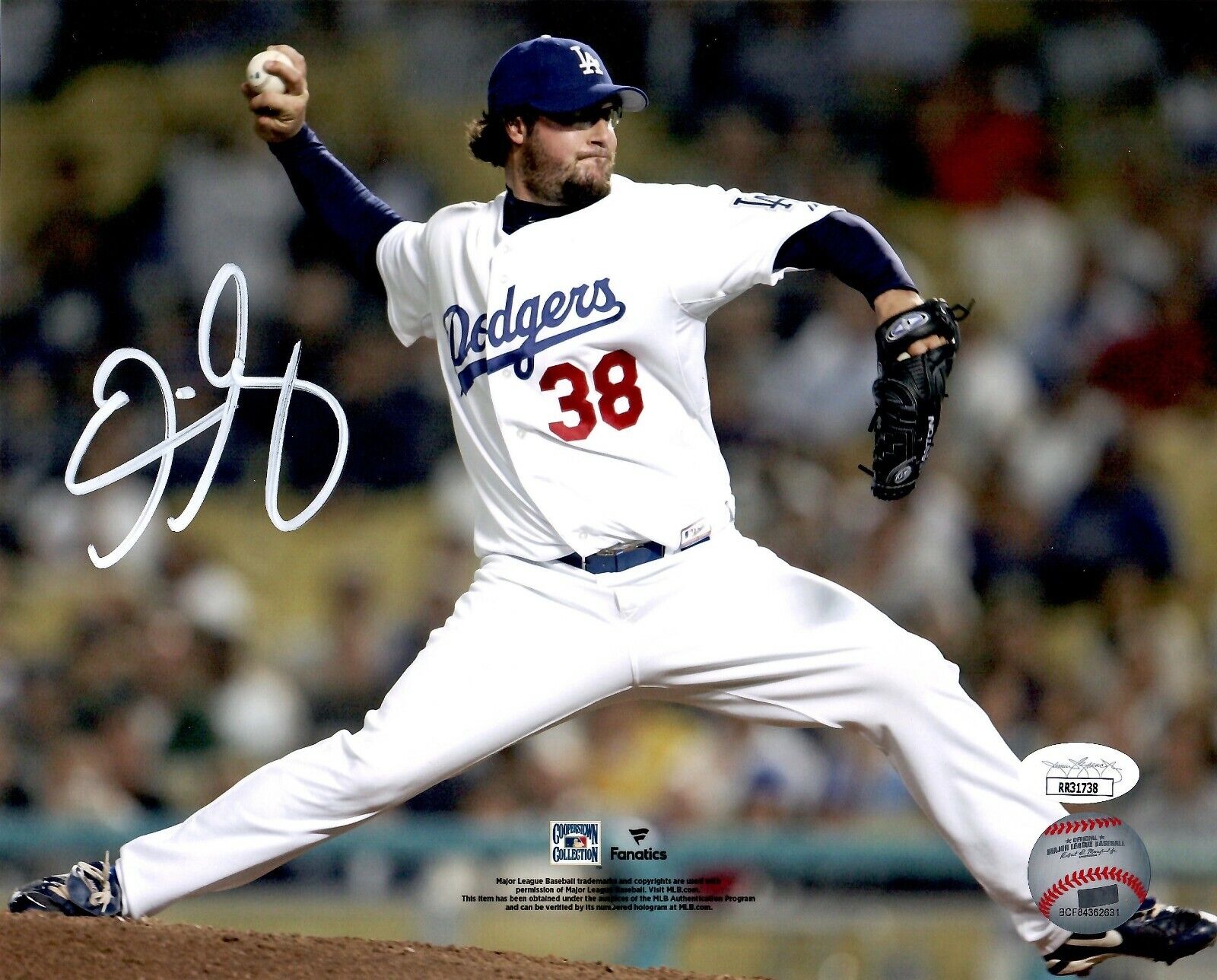 Eric Gagne autographed signed 8x10 Photo Poster painting MLB Los Angeles Dodgers JSA COA