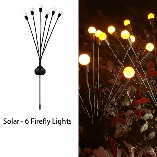 LED Light Outdoor Solar  firefly lamp Waterproof Garden  Home Camping Exterior Decoration Motion Sensor  floor lamp