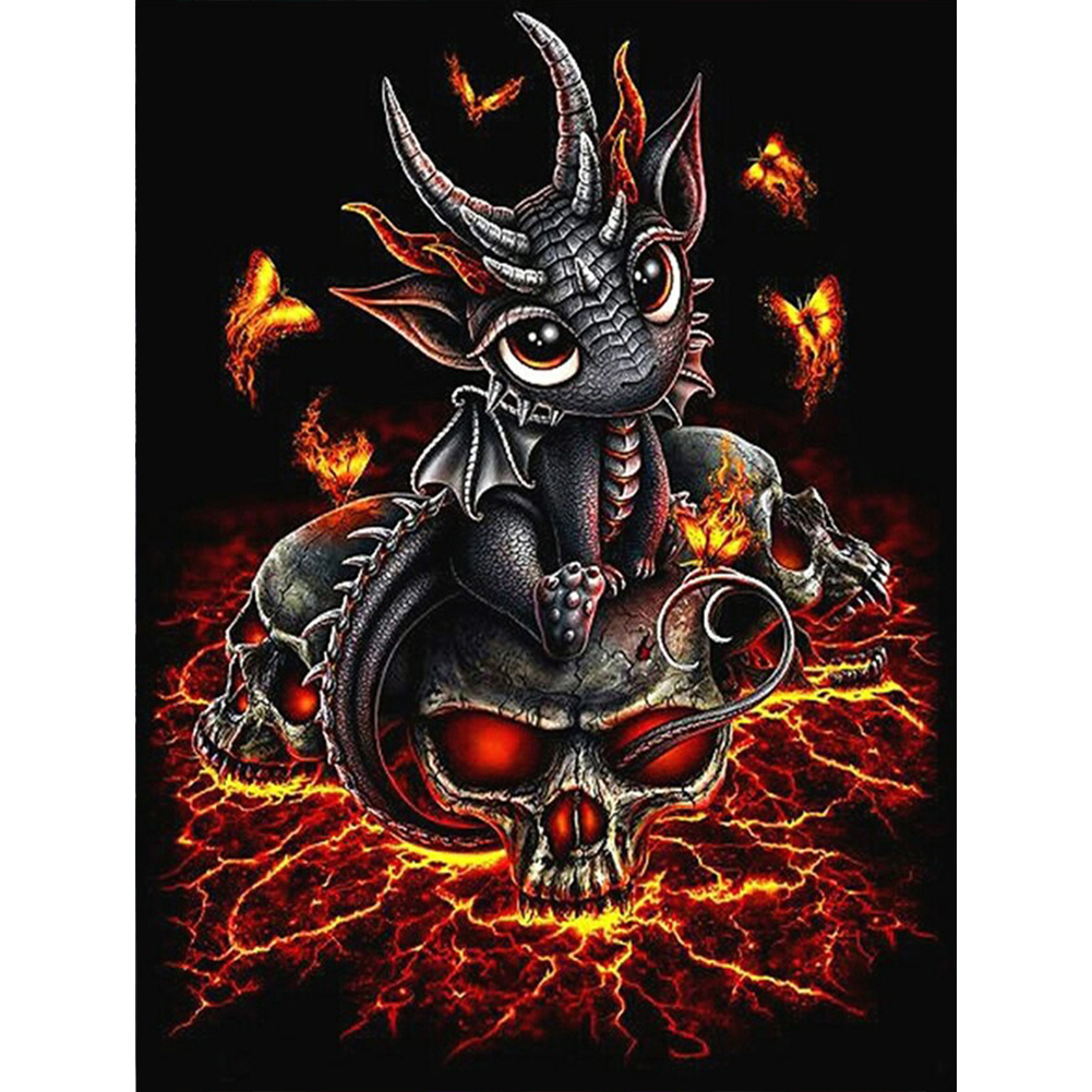 

Fire Dragon - Round Drill Diamond Painting - 40*50CM, 501 Original