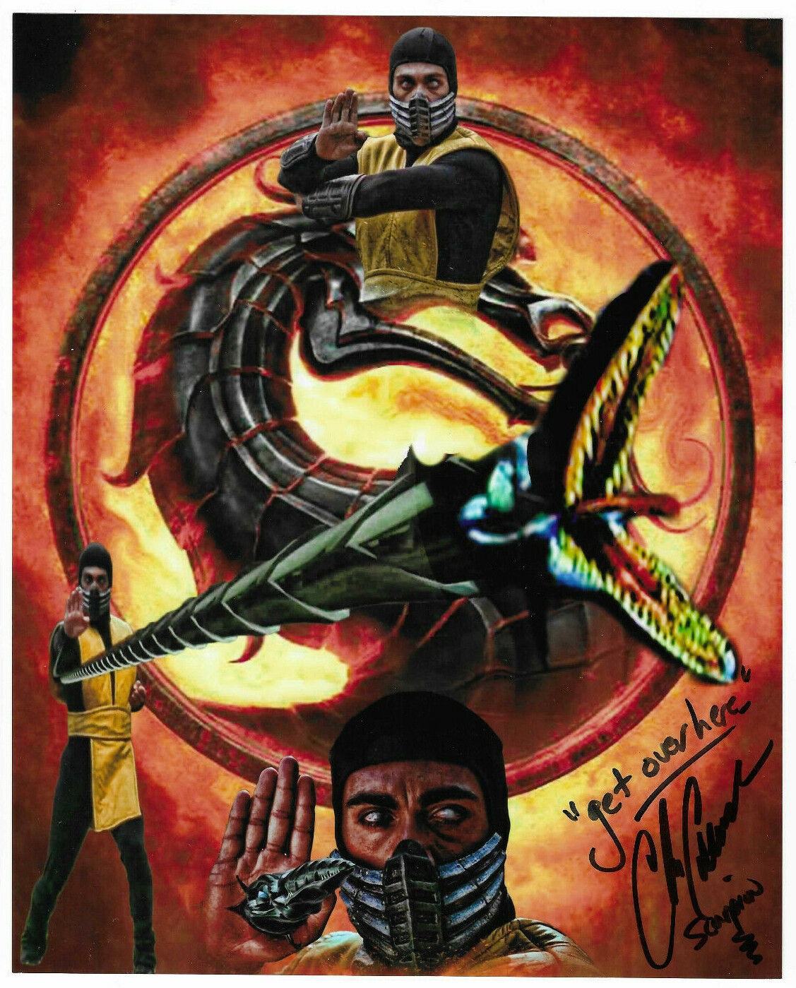 Chris Casamassa Authentic Signed 8x10 Custom Photo Poster painting, Mortal Kombat, MK, Scorpion