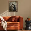 Black Cat And Skull-14CT Stamped Cross Stitch 30*40cm/11.81*15.75in