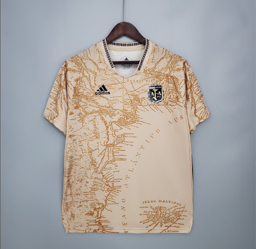 2021 Argentina Golden X Memorial Soccer Jersey Thai Quality