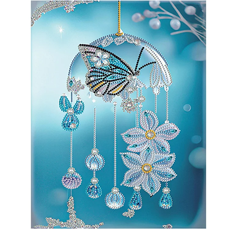 Butterfly Wind Chime - Partial Drill - Special Diamond Painting(30*40cm)