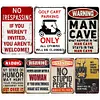 (Multi Style)Warning - Metal Tin Signs(8*12Inch)