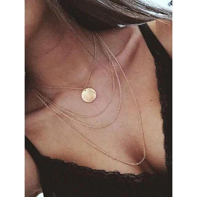 Womens Vintage Alloy Necklaces