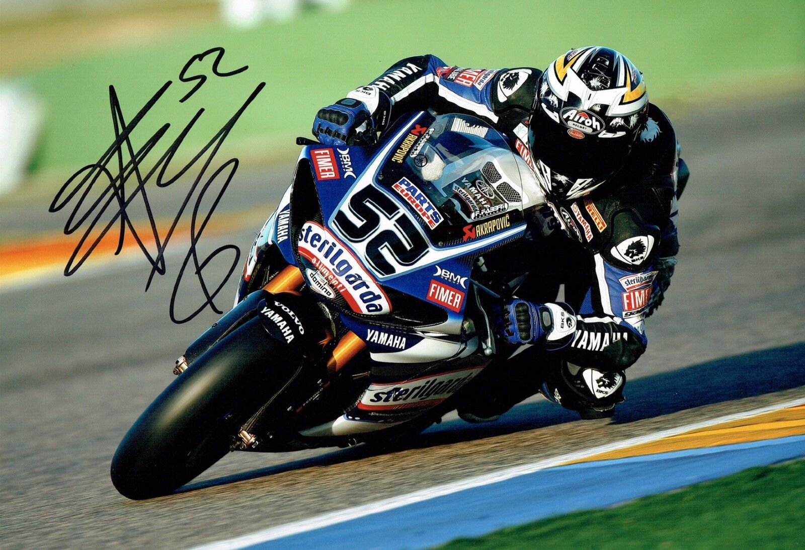 James Toseland SIGNED YAMAHA Rider 12x8 Photo Poster painting AFTAL COA