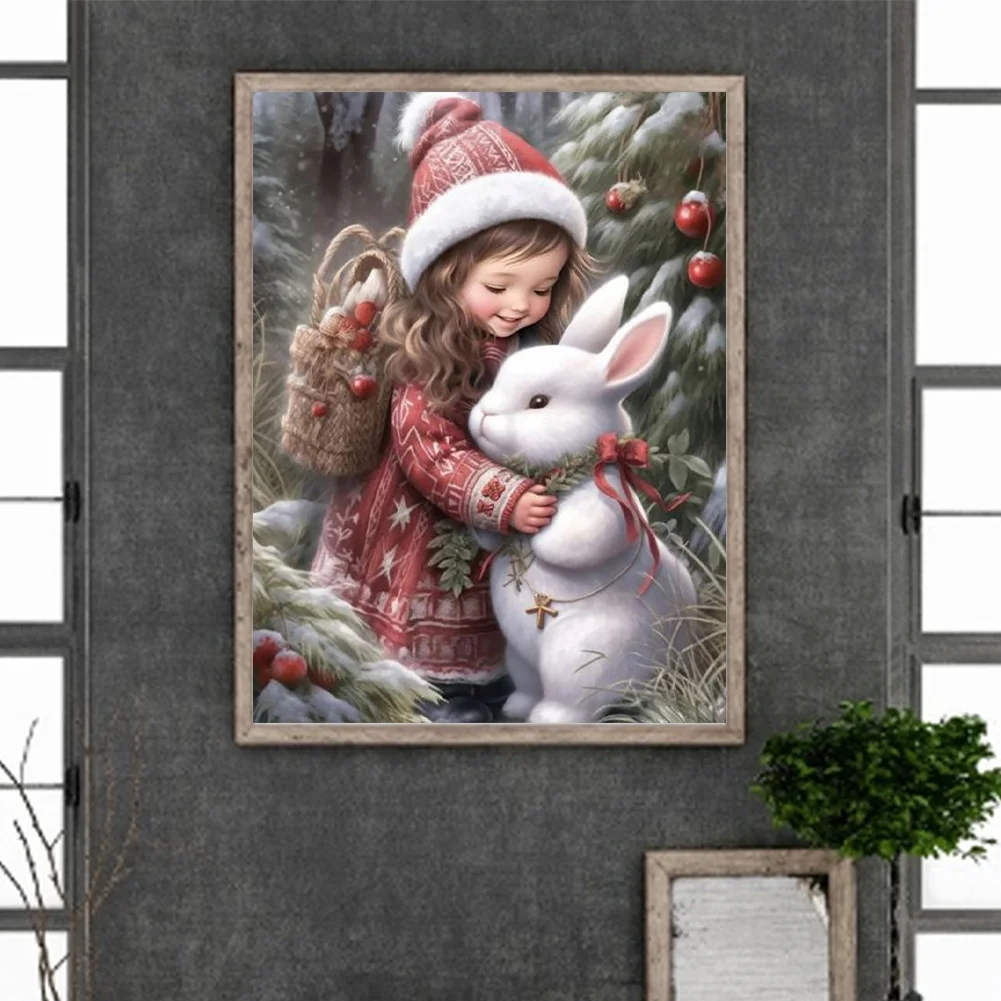 Diamond Painting - Full Round Drill - Girl(Canvas|30*40cm)