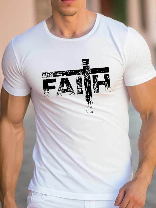 Cross Faith Christian Men's T-shirt