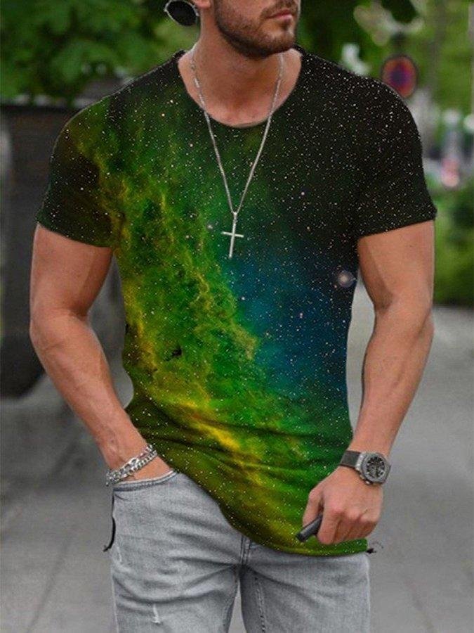 Crew Neck Printed Cotton Casual Shirts & Tops