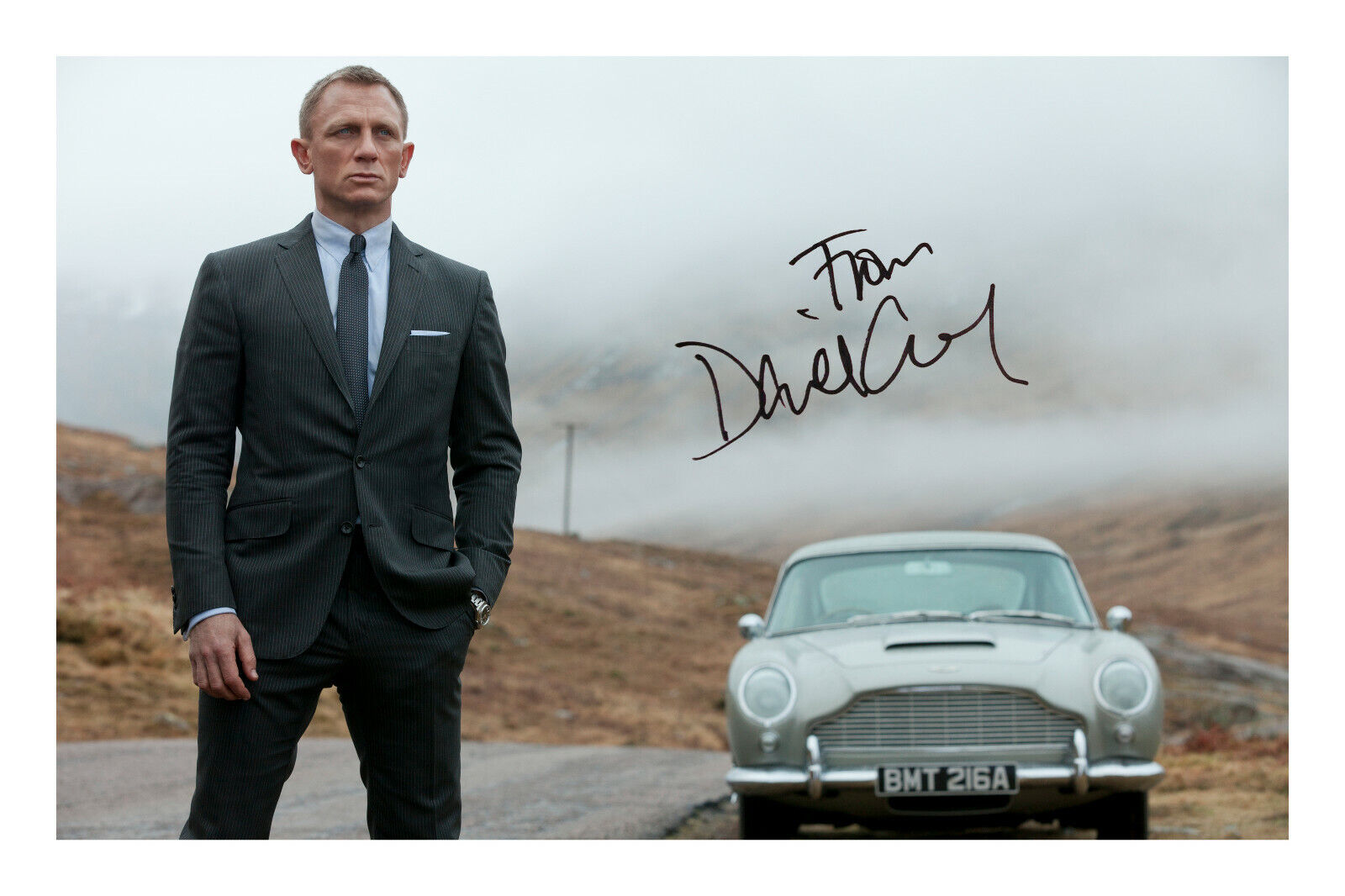 Daniel Craig James Bond Signed A4 Photo Poster painting Print Autograph 007