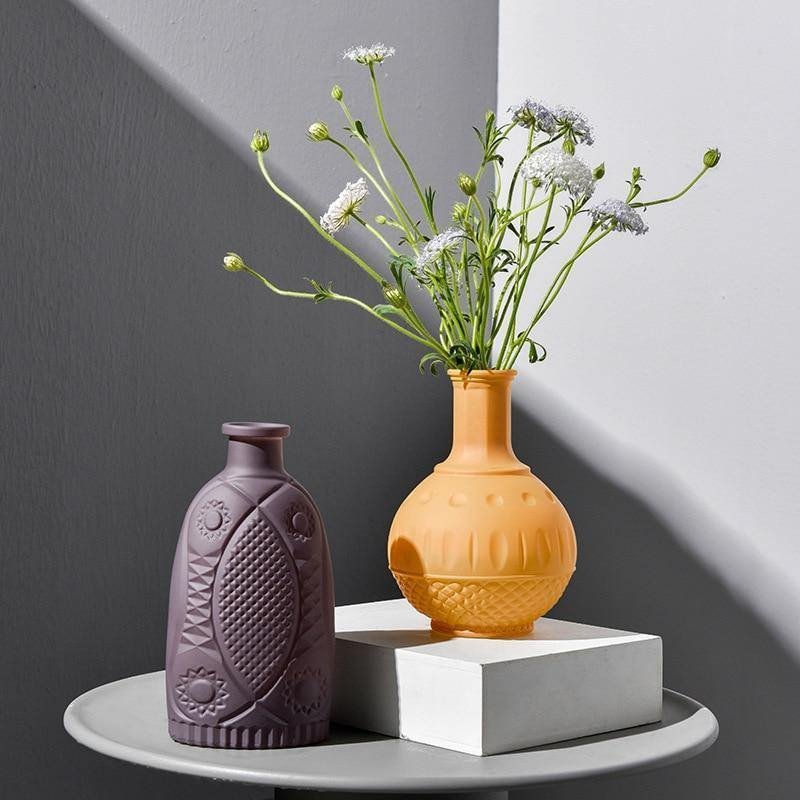 Ciela Colored Frosted Glass Vase