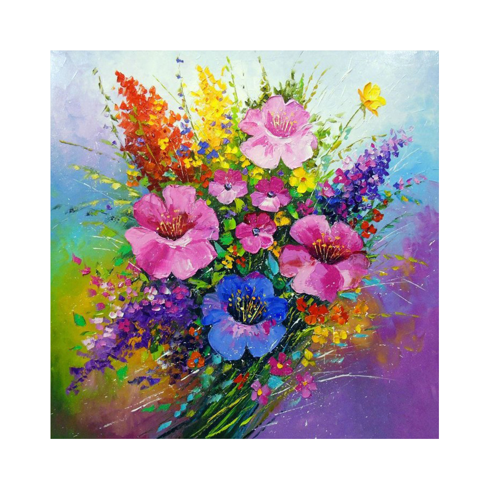 

Oil Paint Flowers - Round Drill Diamond Painting - 30*30CM, 501 Original