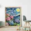 Van Gogh - Hydrangea-11CT Stamped Cross Stitch 40*50cm/15.75*19.69in