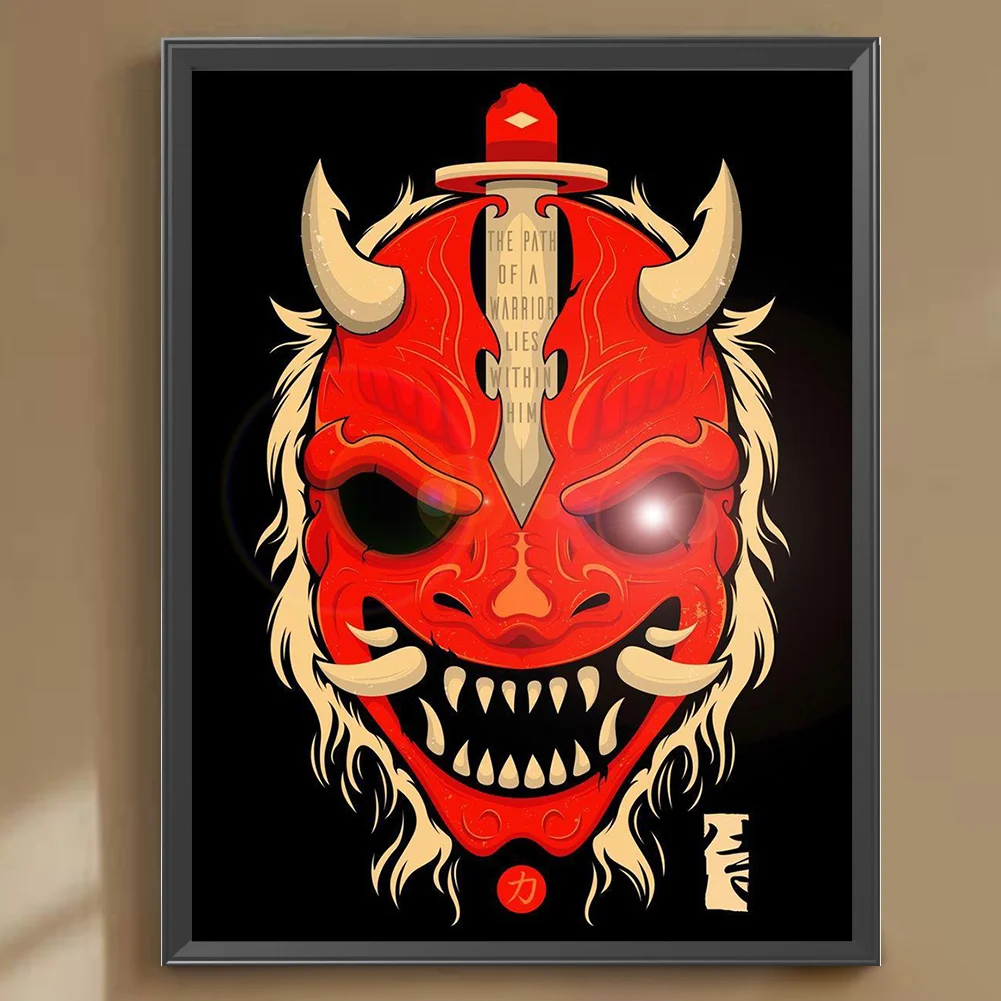 Full Round Diamond Painting 30*40cm - Ghost Face