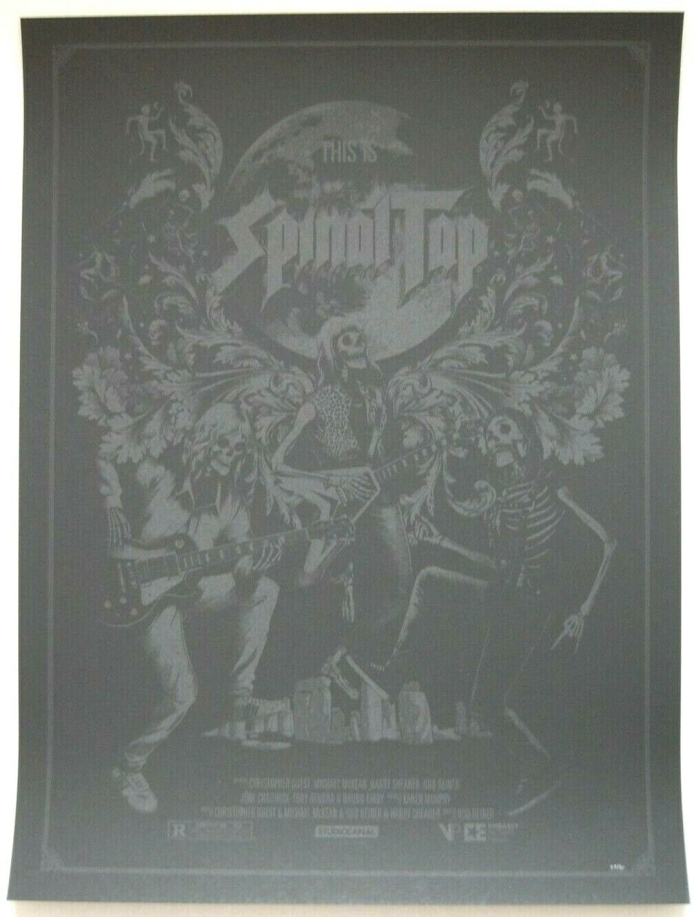 MATT TAYLOR - THIS IS SPINAL TAP Black Variant /30 RARE Screen Print Poster