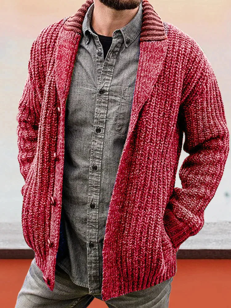 Coofandy Solid Color Long Sleeve Slim Fit Knit Sweater Jacket QueenFunky