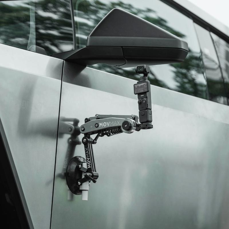 Product Introduction of MOVMAX Blade Arm Car accessories Camera Phone Suction Mount Camera Shock Mount  for phone camerasfor DJI Pocket 3. Insta 360. and GoPro 7