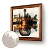 (US Only)Paint By Numbers Kit On Canvas DIY Oil Art Guitar Home Wall Decor40x40cm