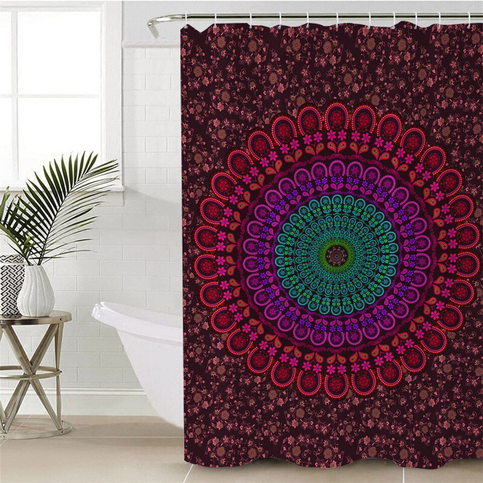 

Mandala - Print Shower Curtain, 180*200cm, 501 Original