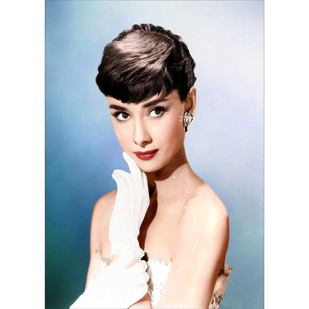 

30*40CM-Hepburn Rhinestone-Round Drill Diamond Painting, 501 Original