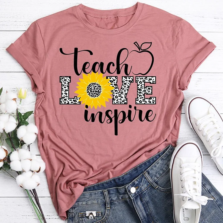 ANB - Teacher love inspire Book Lovers Tee -06743