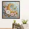 Fleur croissant de lune - peinture diamant de forme sp&eacute;ciale - 30*30cm