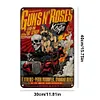[Grande Taille]Guns N' Roses - Panneaux en &eacute;tain m&eacute;tallique(30*40cm)