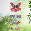 (US Local)DIY Diamond Painting Double Sided 3D Wind Chime Pendant  Hanging Kit