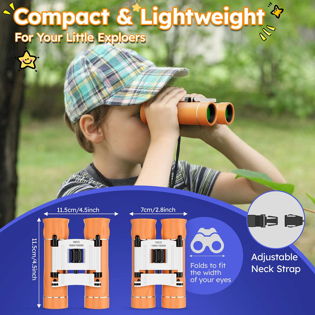 BEBANG 10x25 Mini Pocket Binoculars for Adults Kids, Waterproof Binoculars for Concerts Bird Watching Cruise Ship Essentials Hunting