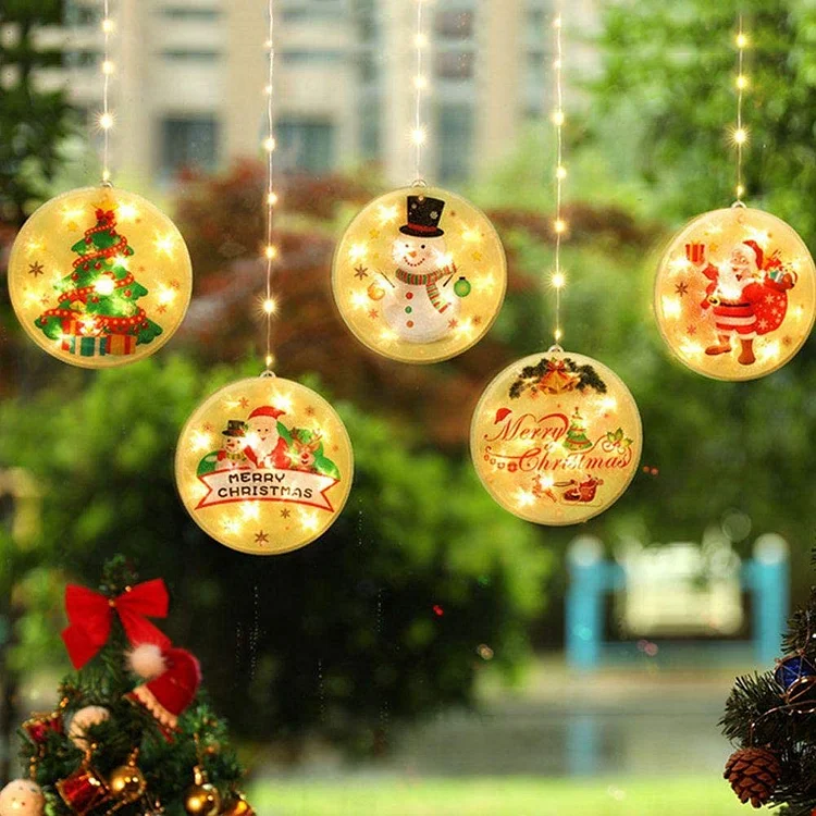 LED Christmas 3D Suction Cup Decoration Light