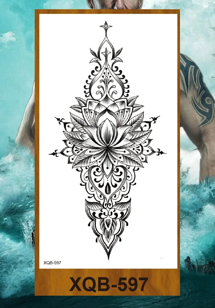 Temporary Tattoos Stickers Woman Arm Neck Chest Fake Necklace Tattos Girl Flower Cute Pussy Cat Body Makeup Waterproof Serpenti