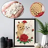 Diamond Painting-DIY Special Shaped Drill Pearl Painting Loving Puppy(30x40cm)
