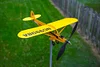 Piper J3 Cub Airplane - Metal weather vane for garden, patio, lawn, outdoor decoration, gifts for aviation enthusiasts