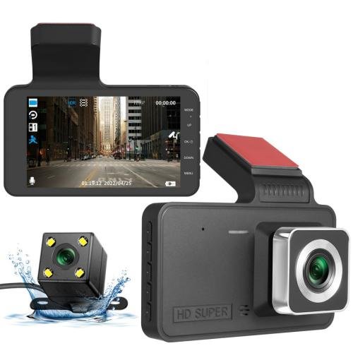 Car Dash Cam - 24h 1080P Front & Rear Dual Lens Cameras