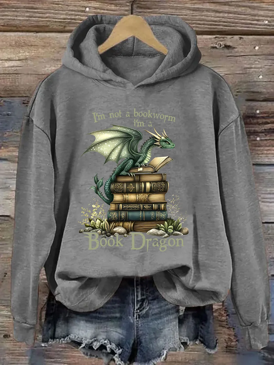 I'm Not A Bookworm I'm A Book Dragon Hoodie