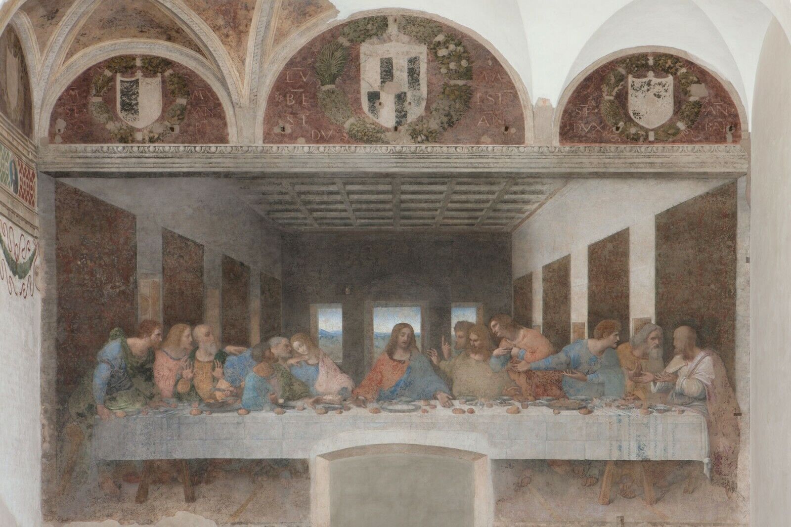 LEONARDO DAVINCI'S ORIGINAL JESUS CHRIST & THE LAST SUPPER 8.5X11 Photo Poster painting PICTURE