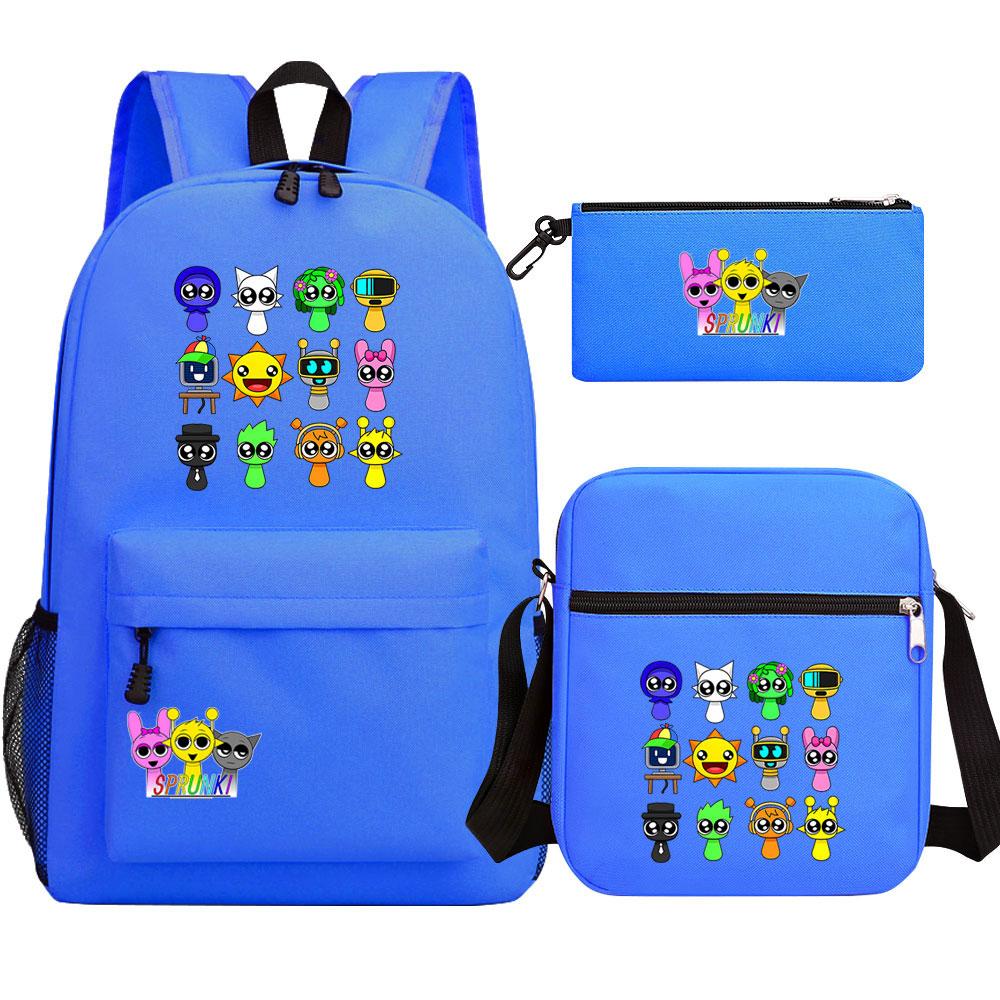 Mayoulove Sprunki Kids Backpack Lightweight Waterproof Design for School and Outdoor Activities-Mayoulove