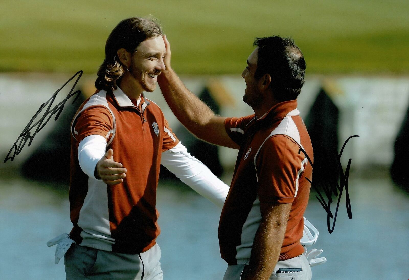 Tommy Fleetwood & Francesco Molinari Signed 12X8 Photo Poster painting Ryder Cup AFTAL COA (3143