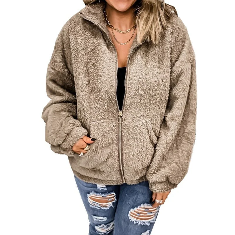 Women's Coat Plush Autumn Cardigan Jacket