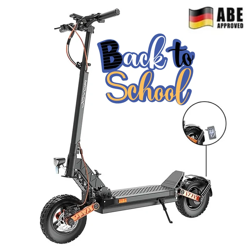 JOYOR S5 electric scooter | 500W motor, 48V 13Ah battery | 20km/h top speed | with ABE Certification