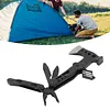 Foldable Multifunctional Axe Portable Axe Hammer Pocket Size Multitool Stainless Steel Tool for Outdoor Camping