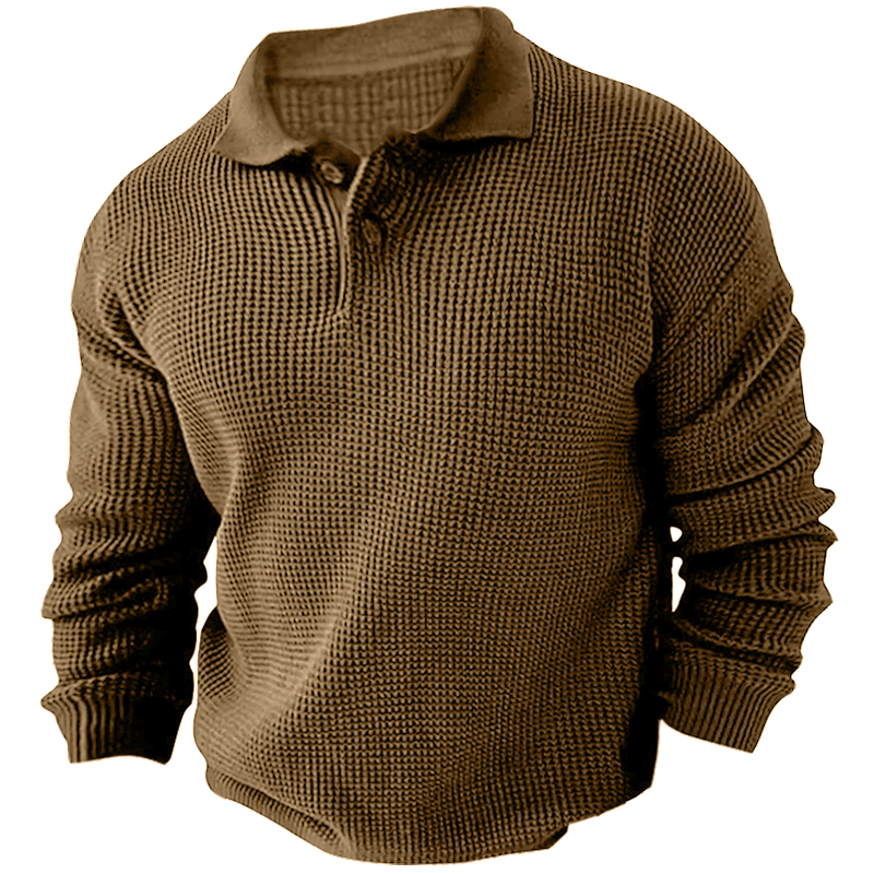 Button up Shirt Men Men's Autumn/Winter Leisure Leaf Print Long-Sleeved  Button Lapel Shirt Casual Print Lapel