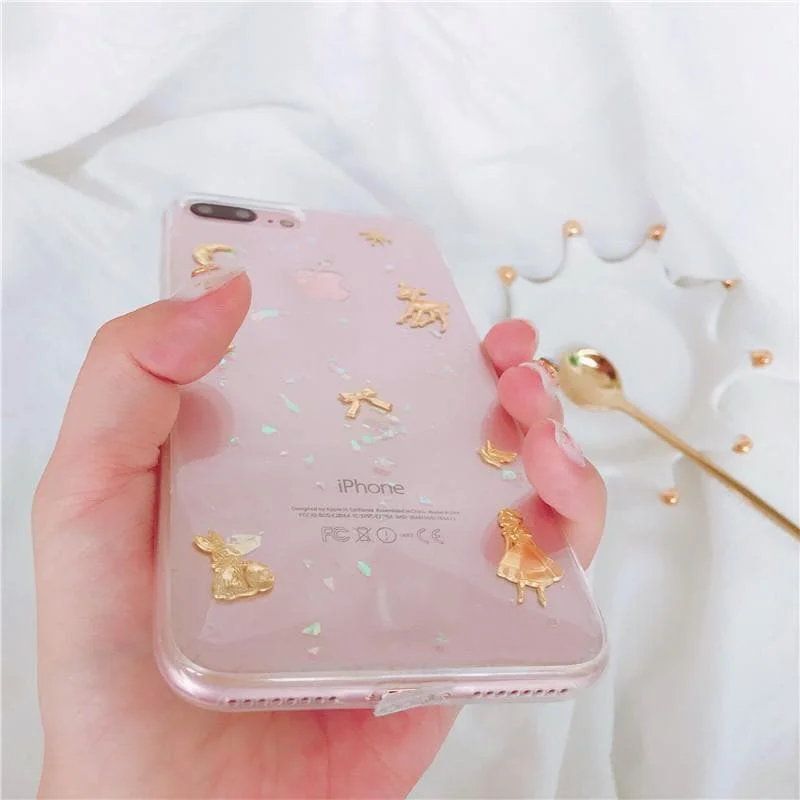 Transparent/Black Fairytale Stars Deer Phone Case SP1711419